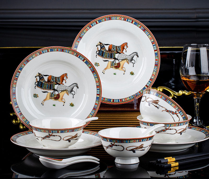 Horse Ceramic Tableware Set