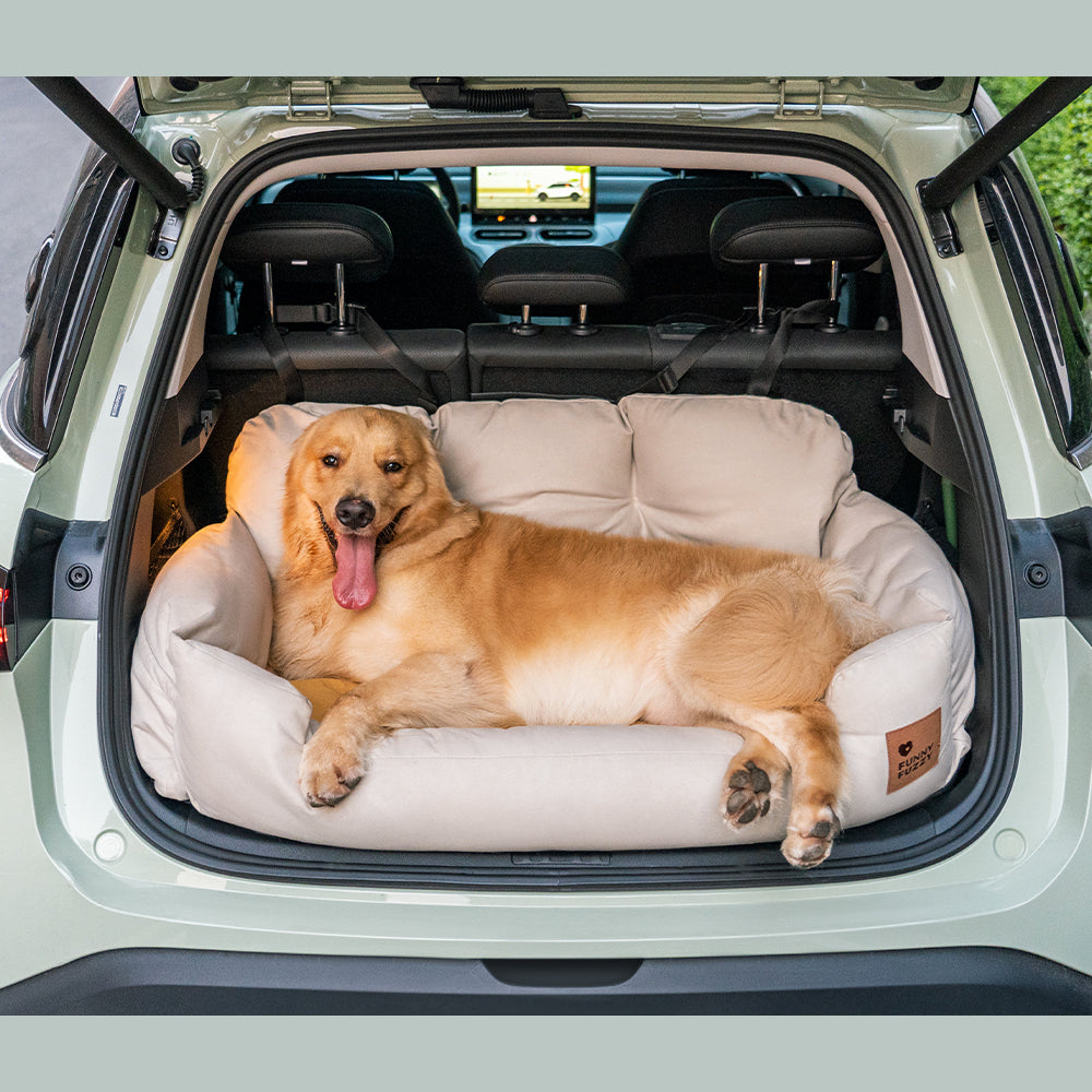 Travel Bolster Safety Medium Large Dog Car Back Seat Bed