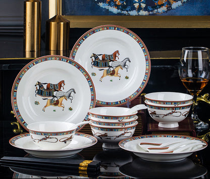 Horse Ceramic Tableware Set