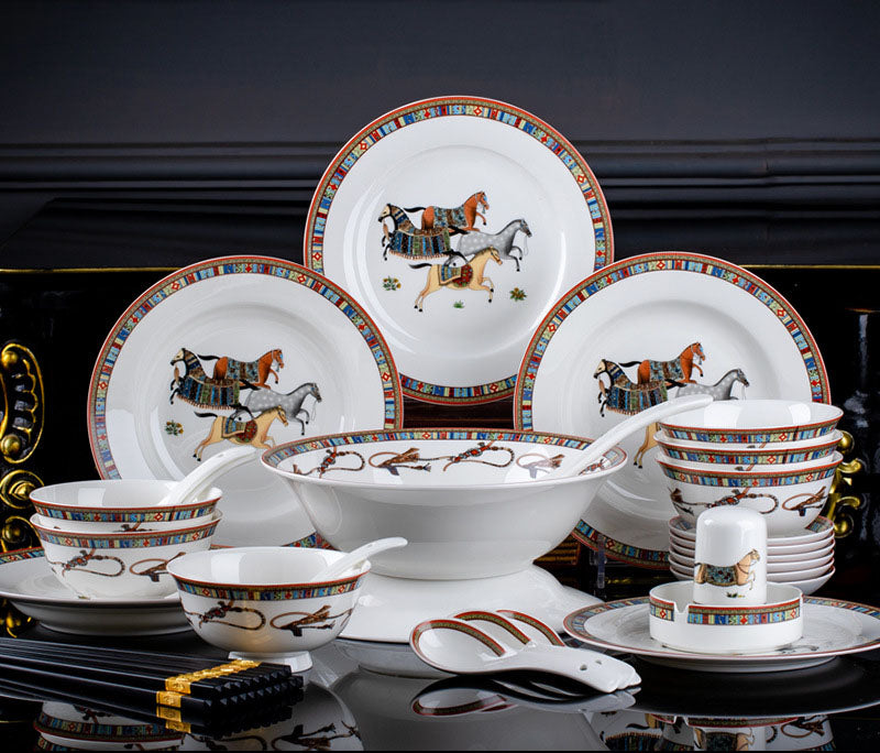 Horse Ceramic Tableware Set