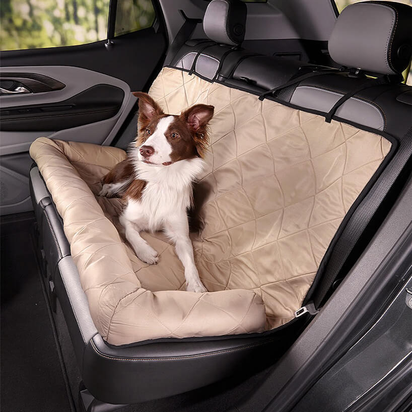 Travel Bolster Safety Medium Large Dog Car Back Seat Bed