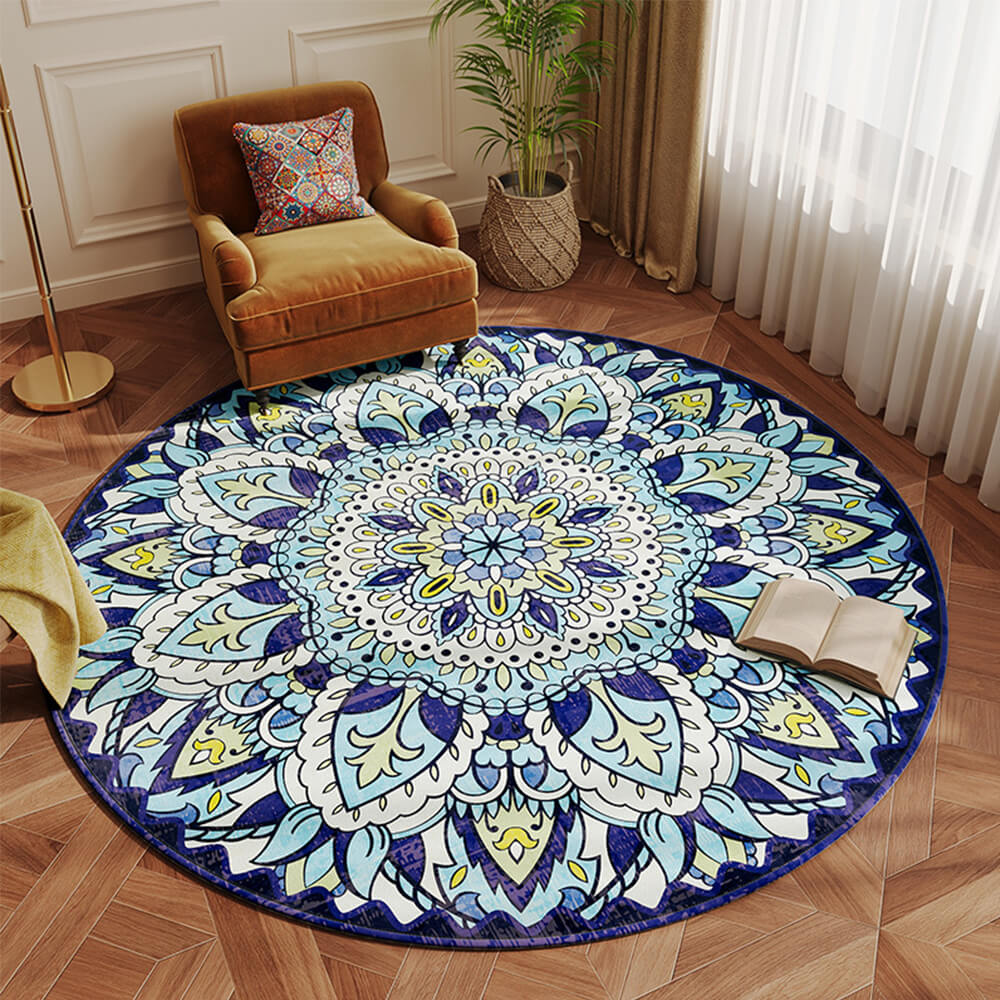 Premium Sense Ethnic Style Vintage Persian Living Room Rug