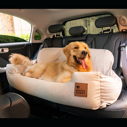 Travel Bolster Safety Medium Large Dog Car Back Seat Bed