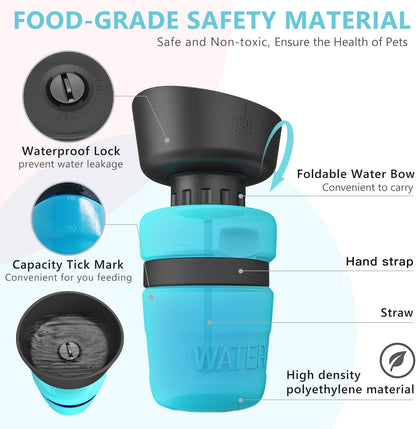 Collapsible Pet Travel Water Bottle