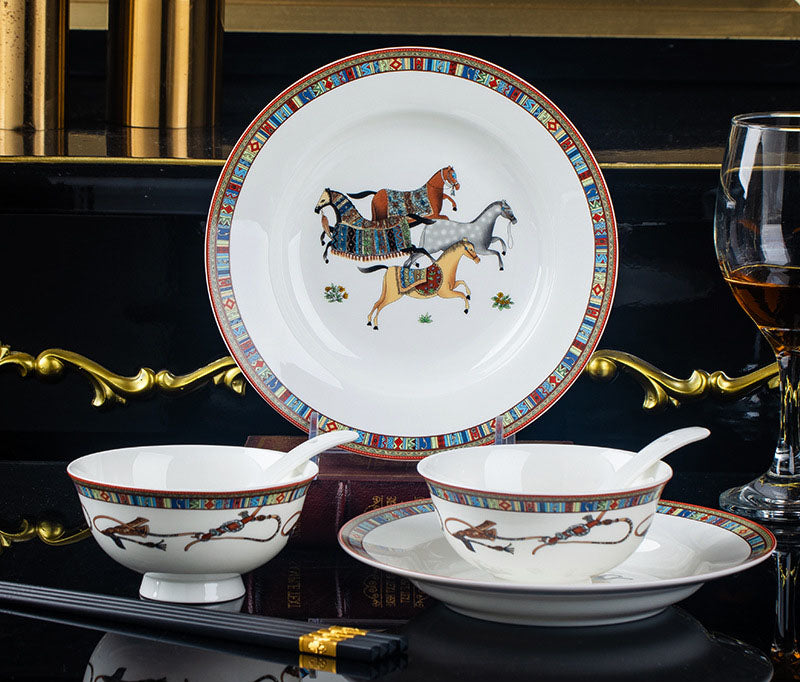 Horse Ceramic Tableware Set