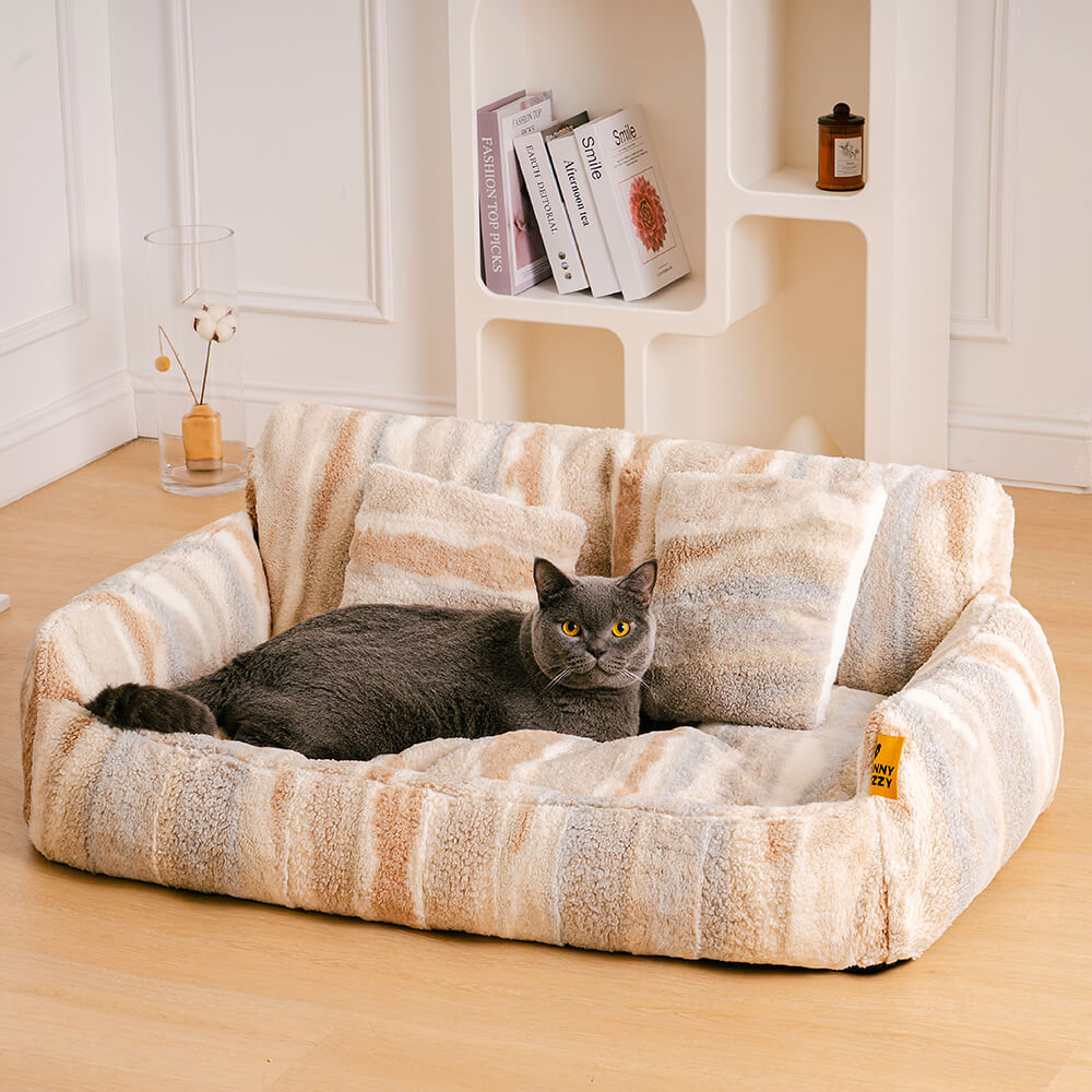 Nordic Fluffy Extra Large Cozy Dog & Cat Sofa Bed