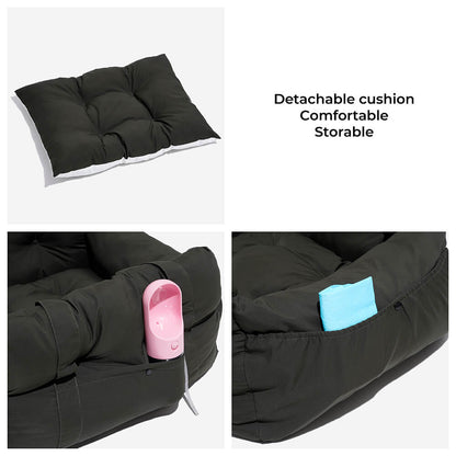 Portable Leisure Outing Pet Bolster Large Dog Car Seat Bed