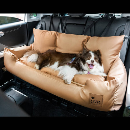 Travel Bolster Safety Medium Large Dog Car Back Seat Bed