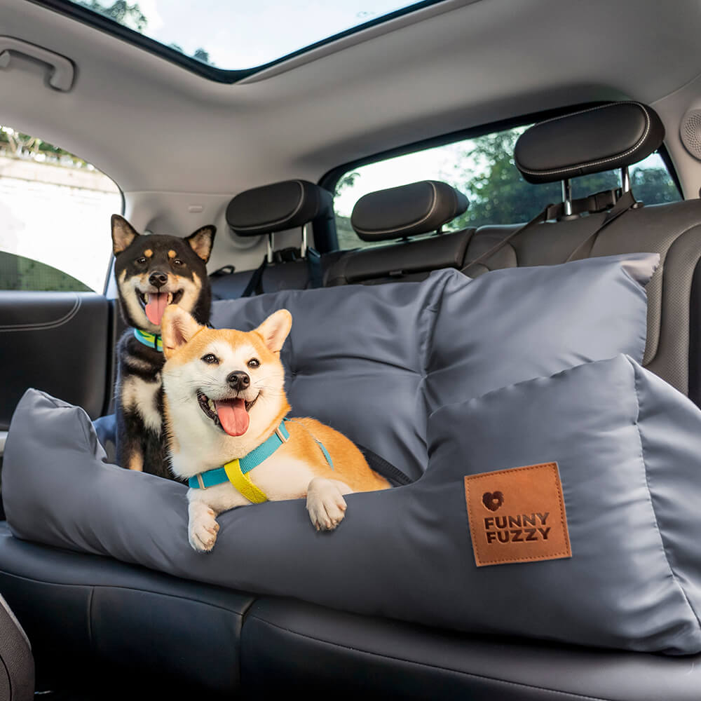 Travel Bolster Safety Medium Large Dog Car Back Seat Bed