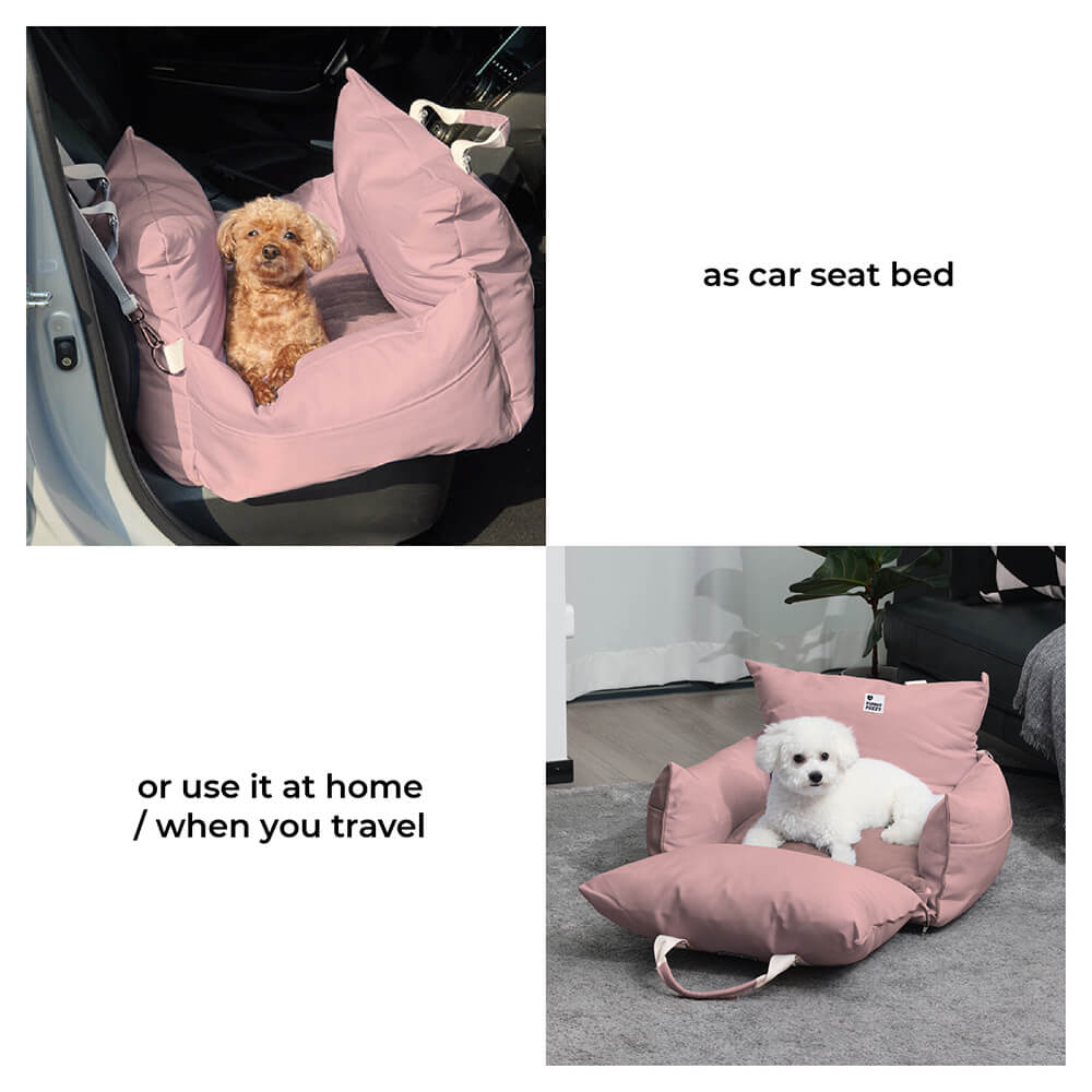 Waterproof Dog Car Seat Bed - First Class