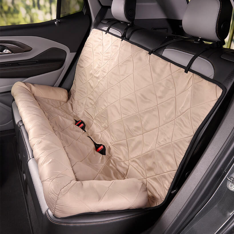 Travel Bolster Safety Medium Large Dog Car Back Seat Bed