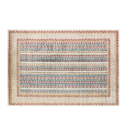 Vintage Blue & Cream Pet-Friendly Area Rug - Timeless Elegance for Your Home