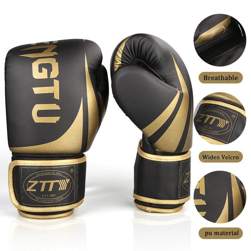 Adult boxing gloves and protective gear