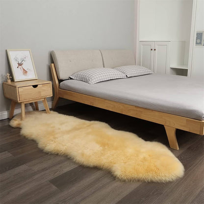 Long Plush Soft Irregular Cashmere Rug – Cozy Comfort for Your Home